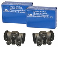 2X ATE Radbremszylinder 25,4Mm Passend FüR Nissan Terrano Trommelbremse Hinten