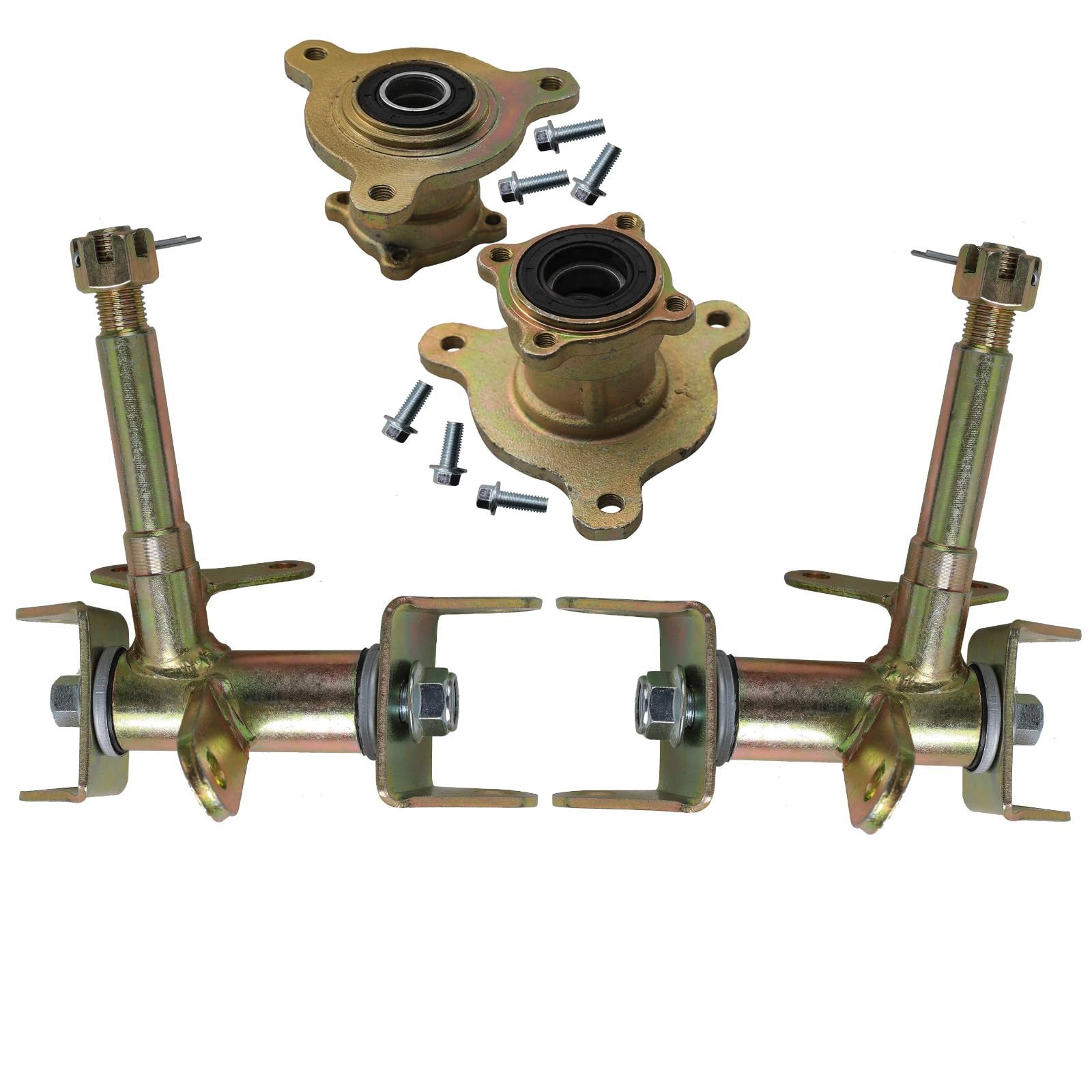 ATV Front Disc Brake Hub Assembly Steering Knuckles Spindle for 110cc 125cc