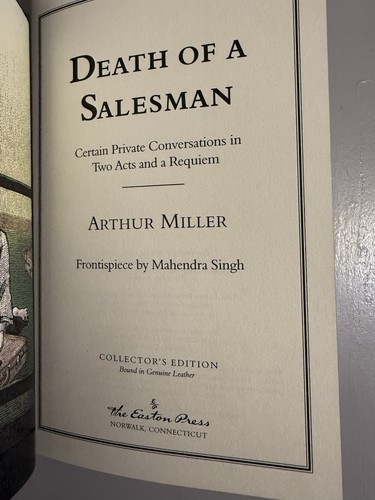 Easton Press Death of a Salesman Miller 2007 Collector’s Ed MINT - Picture 13 of 15
