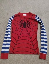 Hanna Andersson x Marvel Spiderman PJ Shirt Boys Sz 10