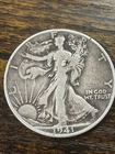 1941 Walking Liberty Half Dollar, Damaged Good Melt Value See Pictures.