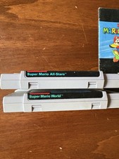 Bundle: Super Mario World SNES w manual, and Super Mario All Stars
