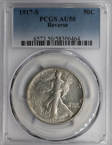 Photo of a 1917-S Walking Liberty Half Dollar from an eBay listing that sold on Jul 20, 2026