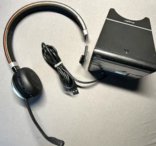 Jabra Evolve 65 Mono Wireless Bluetooth Headset With Charging Base HSC018W