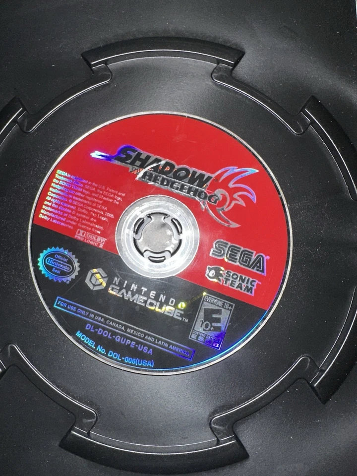 Shadow the Hedgehog (Nintendo GameCube, 2005) solo disco Foto 2 de 3
