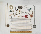 Vintage and Modern Lot of Costume Jewelry for Craft or Repair