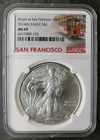 2014 (S) $1 American Silver Eagle Dollar NGC MS69