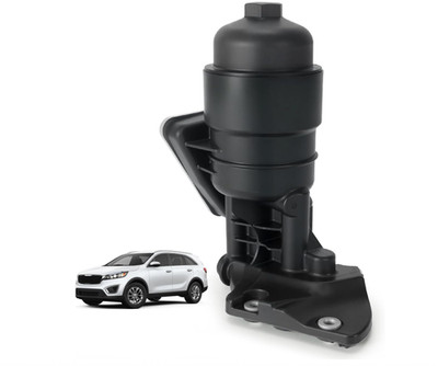 Complete Engine Oil Filter & Housing Assembly Compatible with Kia Sedona/Cade...