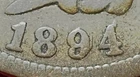 1894 Over 1894 US Indian Head Cent! Double Die Obverse! Good! Very Nice! SCARCE!