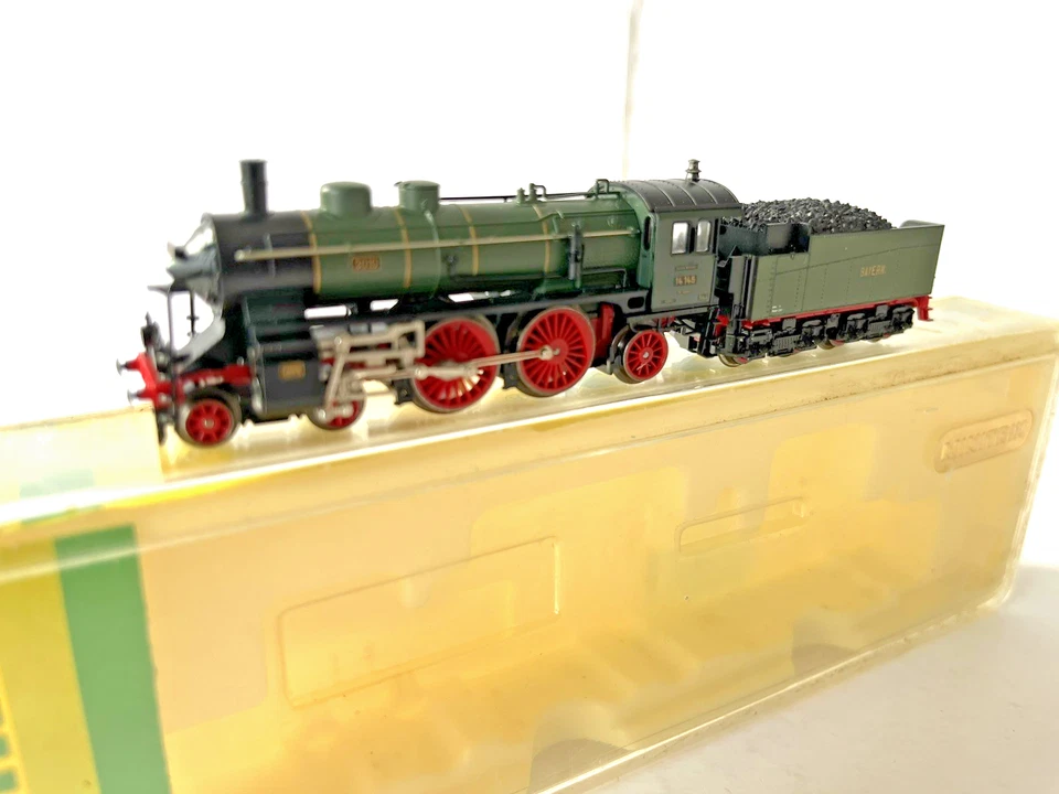 MINITRIX N LOCOMOTIVE À VAPEUR BR14 145 BAVIÈRE REF 12036 ETAT NEUF EN BOITE - Photo 2/4