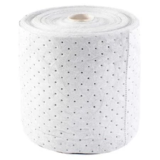 CONDOR 35ZR37 Absorbent Roll,Oil-Based Liquids,White 35ZR37