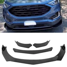 For Ford Edge 16-22 Carbon Fiber Front Bumper Lip Chin Splitter Spoiler Body Kit