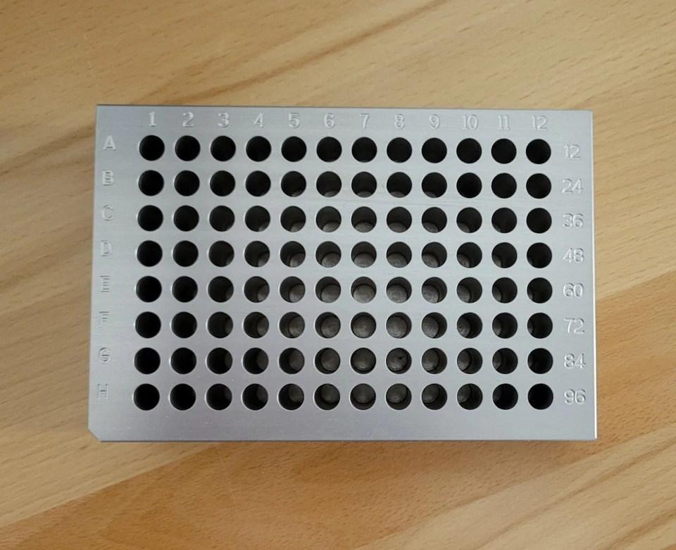 96 Well Aluminum Cooling Block PCR Plate Cooler for 0.2 mL & 0.5ml PCR Tubes 1ea - Image 4 of 4