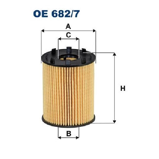 ÖLfilter FüR Fiat Panda 312 319 519 1.2 12 Bis 26 Filtron Neu 312B5000-image
