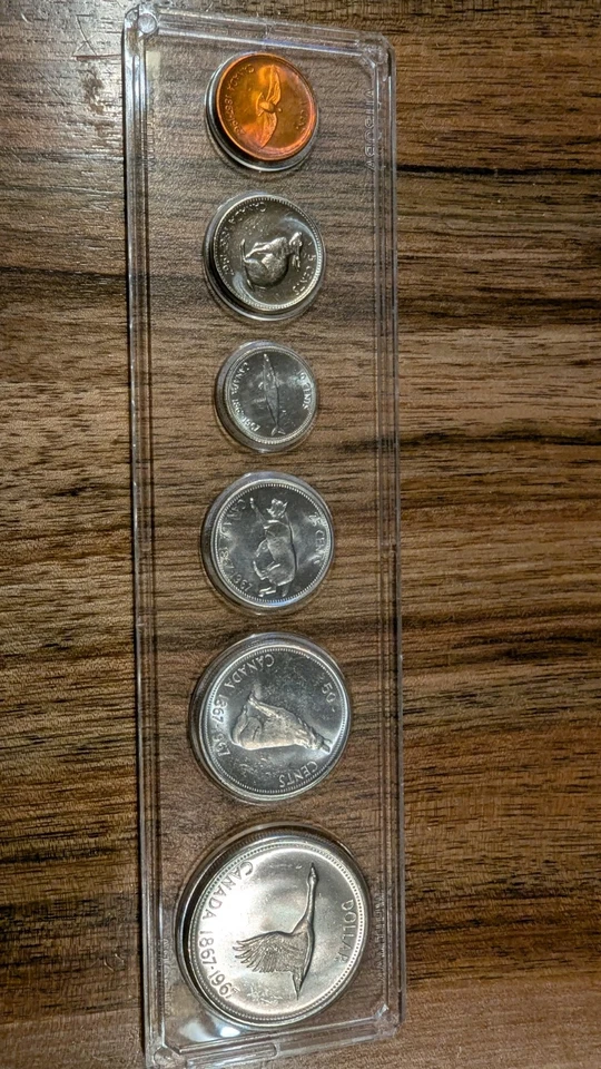 Münzset Canada Kanada KMS 1867-1967 Gans/Goose Silber Queen Elizabeth II. - Bild 1 von 4