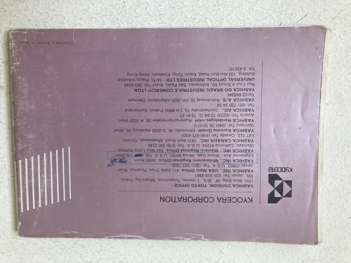 Yashica FX-103 Camera Manual Program Original Manual In English, German, French - Picture 2 of 3