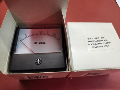 TWO NOS 0 - 3 Amp DC Analog Panel Meter 3 Inch Meter