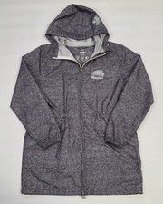 Roots Women’s Windbreaker Jacket Long Coat Hooded Canada Waterproof Gray Size M