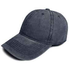 Stonewash Cotton Baseball Cap Adjustable Lightweight Breathable Hat