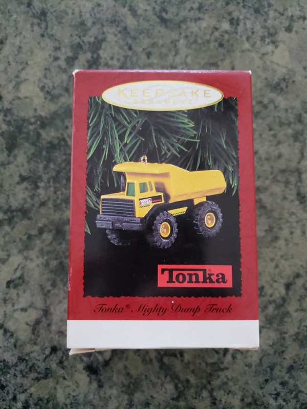 Never Displayed - Hallmark 1996 Tonka Mighty Dump Truck Collectible Ornament