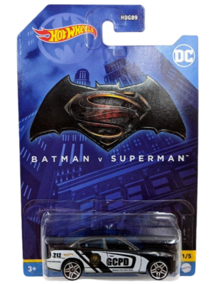 Hot Wheels Batman '11 Dodge Charger RT GCPD 1:64 Metal Diecast Car