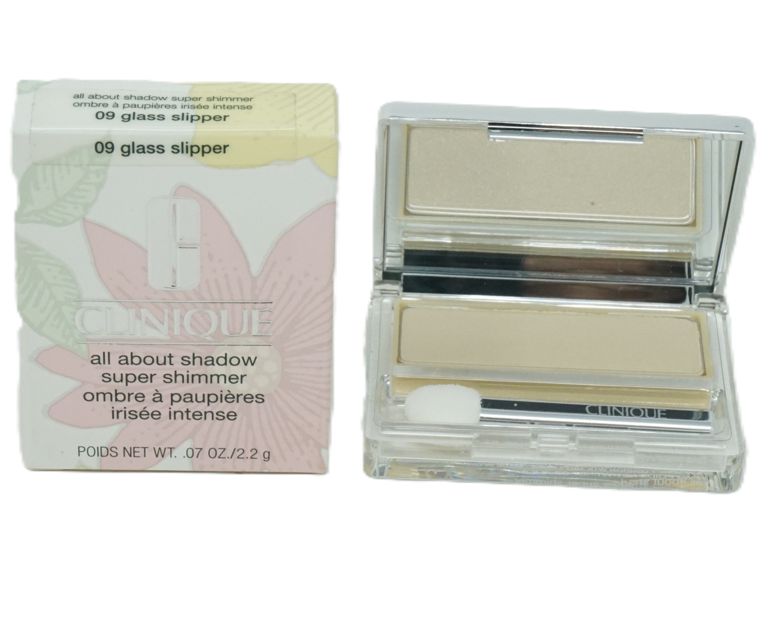 Тени Clinique All about Shadow 2,2г super shimmer Lidschatten 09 стеклянная туфелька