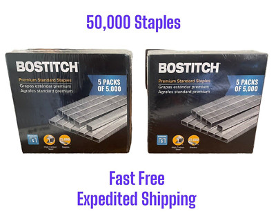 BOSTITCH 50,000 Premium Staples 26/6 Standard Stapler Wire Paper Binder Filing
