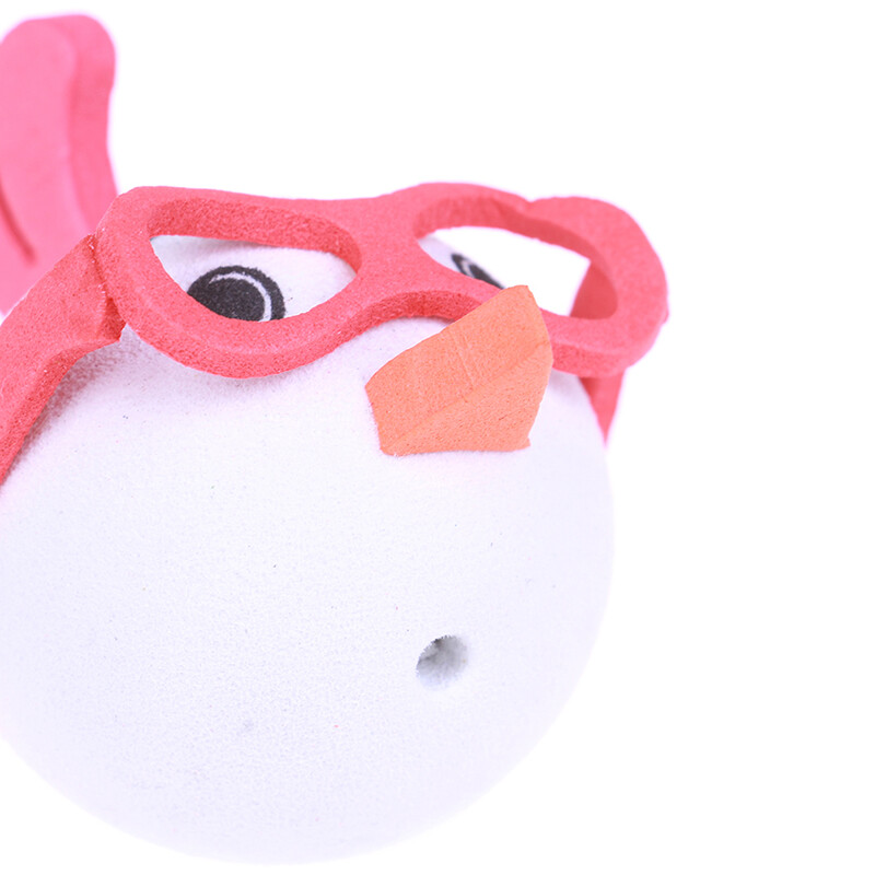 1Pc Cute glasses chickens car antenna pen topper aerial eva ball decor