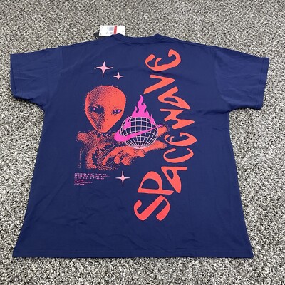 Nike Sportswear Max90 Space Wave T-shirt homme grand Fb9043 bleu