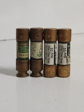 (Lot Of 4) *TESTED* Fusetron FRN-R-30(2) & GE 30amp (2) Mini Fuses