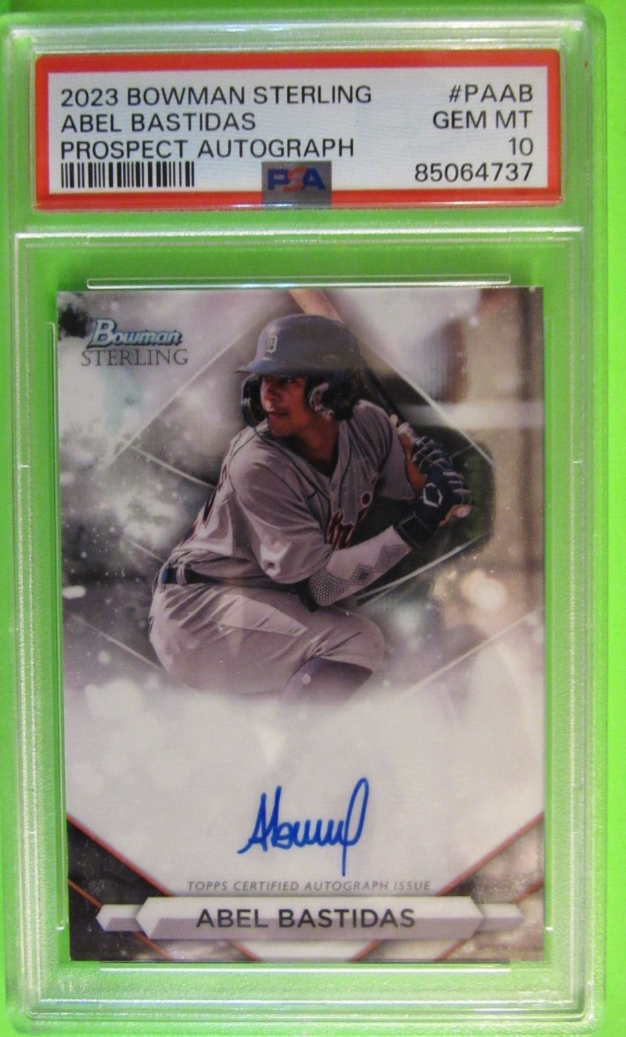 2023 Bowman Sterling Abel Bastidas Prospect Autograph RC PA-AB