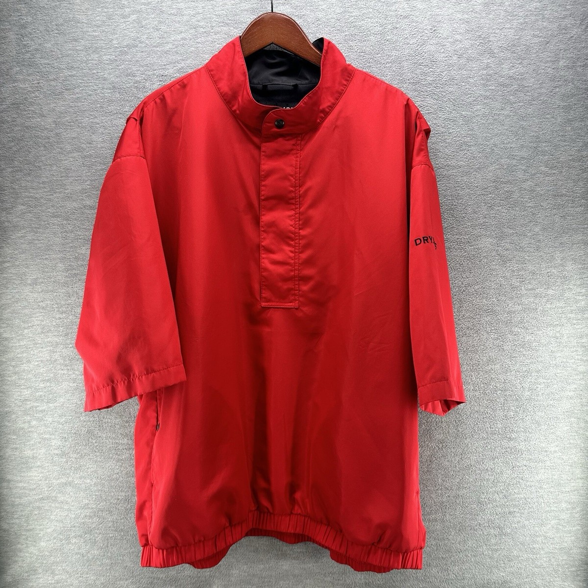 Veste De Pluie FootJoy DryJoys Manches Courtes - Taille XL, Noire, Collection Tour, Occasion