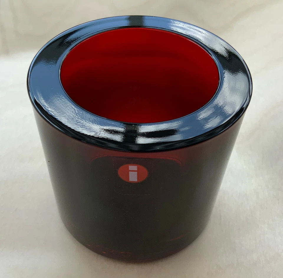 Iittala KIVI Windlicht Crandberry Marimmeko 60 mm 2,36 Zoll Teelicht Kerzenhalter - Bild 4 von 4