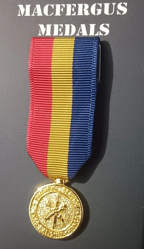 ANODIZED - Texas National Guard Miniature Texas Faithful Service Medal Mini