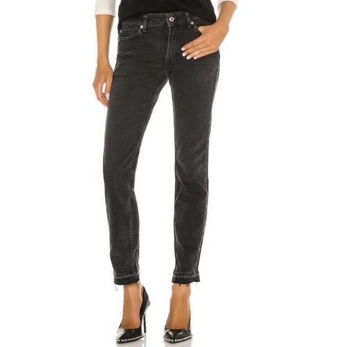 We The Free Black Distressed Jeans released hem