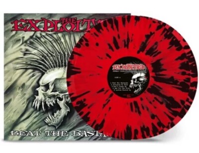 The Exploited - Beat the Bastards - Trans Red & Black Splatter [VG Vinyl LP] Bl