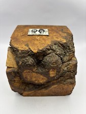 Hand Crafted Wood Box W/ Rolling Stones Plaque - One Of A Kind!