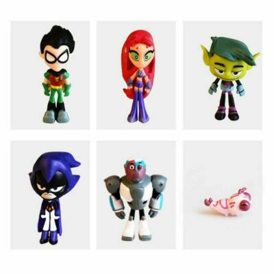 Teen Titans Go Deluxe Six Pack 6 Mini Figure set. New. Free Ship