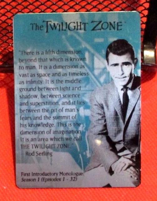 THE TWILIGHT ZONE METAL CASE TOPPER ROD SERLING EDITION M1 OPENING MONOLOGUES - Image 4 of 4