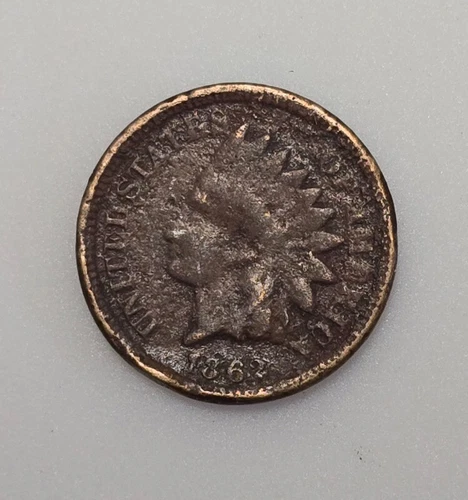 1862 Indian Cent Copper Nickel Good Condition Better Date