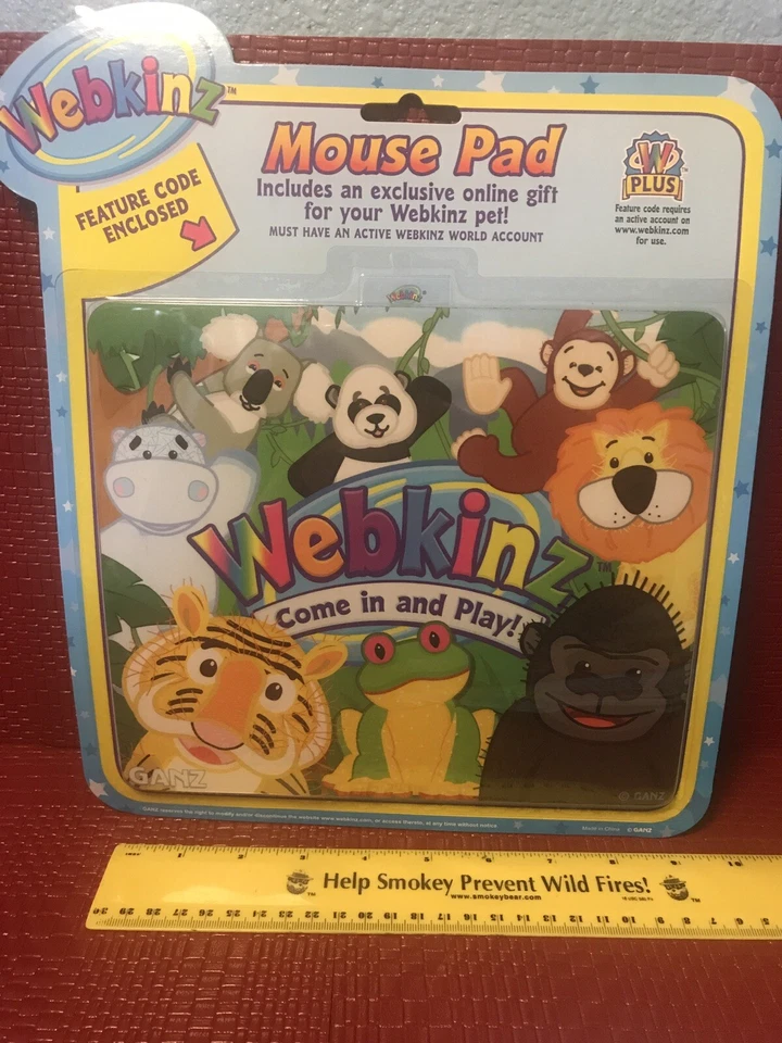 WEBKINZ Computadora MOUSE PAD Lote de 3 Por Ganz NUEVO SIN ABRIR con Códigos de Características Foto 4 de 4