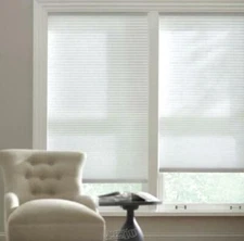 HDC-Snow Drift Cordless Light Filtering Cellular Shade - 27 in. W x 72 in. L