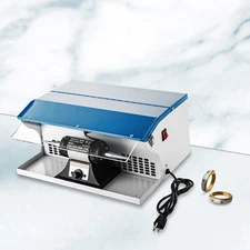Jewelry Polishing Buffing Machine Dust Collector Benchtop with Light 110V 500W