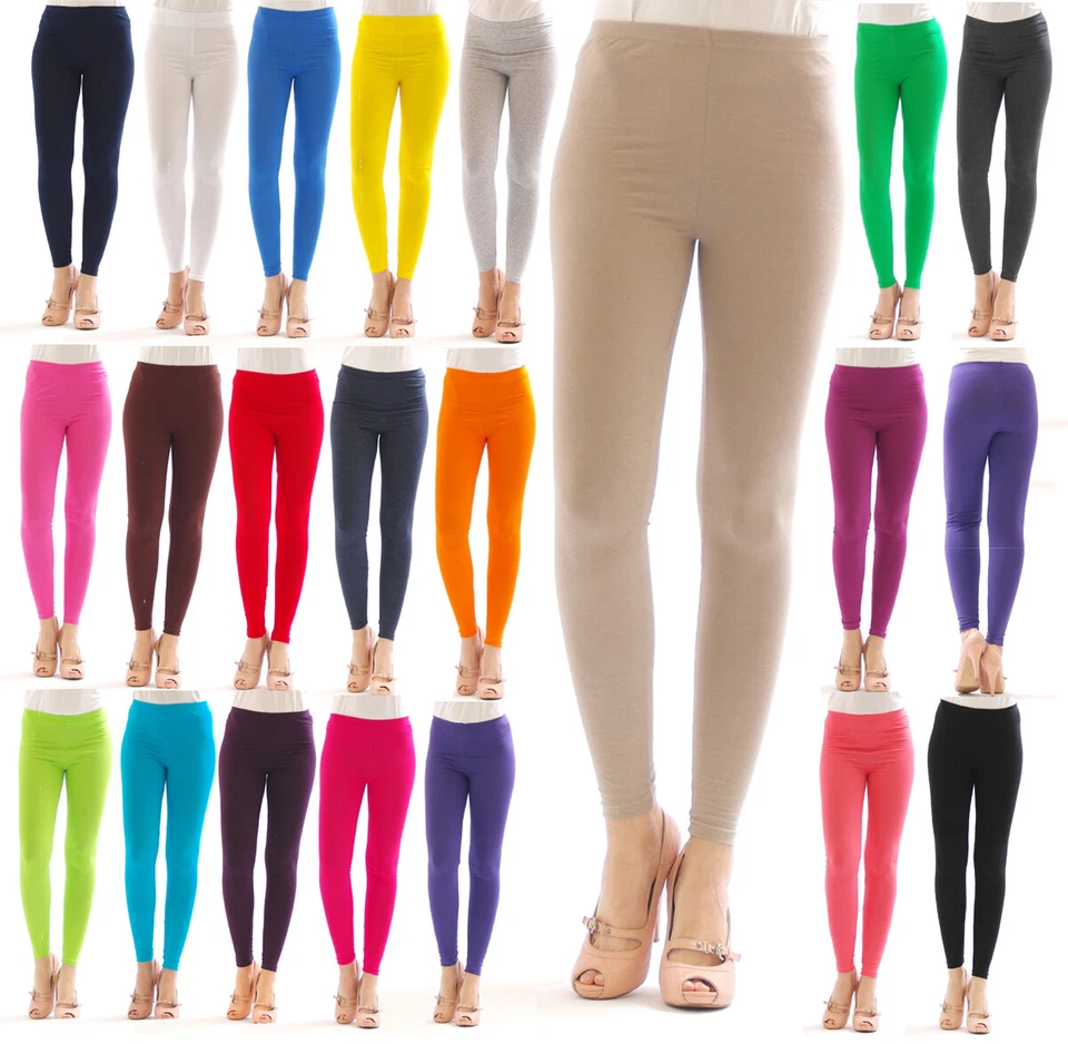 Damen lange Leggings Baumwolle Leggins lang Hose Herren Wäsche - Bild 1 von 1
