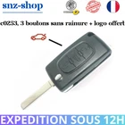 3-button flip key shell Citroen C4 picasso-berlingo-jumpy C2 C3 C4 C5, CE0523