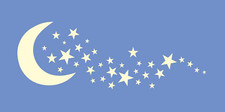 Stencils by Joanie Celestial Moon Stars Twinkle Swipe Heavenly DIY Art Signs