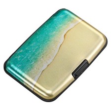 Mini RFID Aluminum Wallet Credit Cards Holder Business Card Case Metal ID Cas...