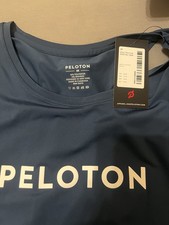 Peloton Women's 3X Blue Shirttail Tank Top Logo Stretch Scoop Neck