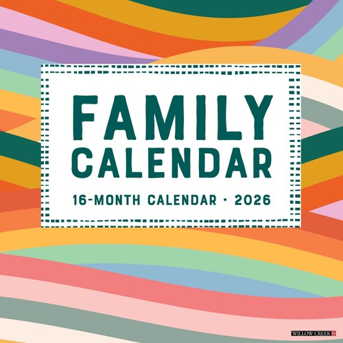 Family Planner Calendar 2026 12" x 12" Wall Calendar (free shipping)