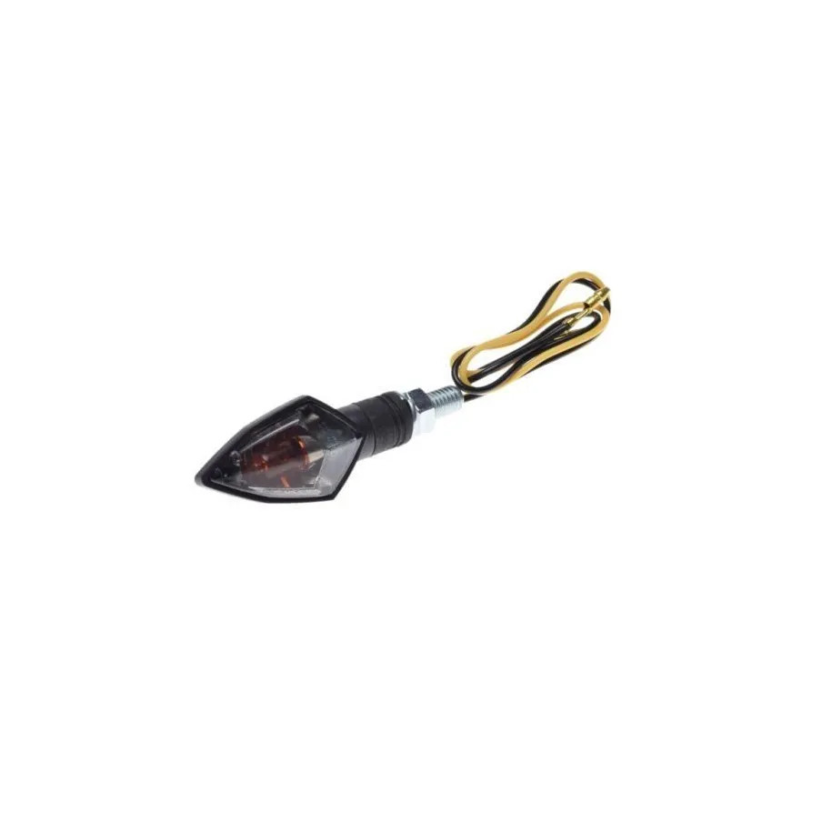 Feu clignotant avant noir vintage pour moto custom et cafe racer